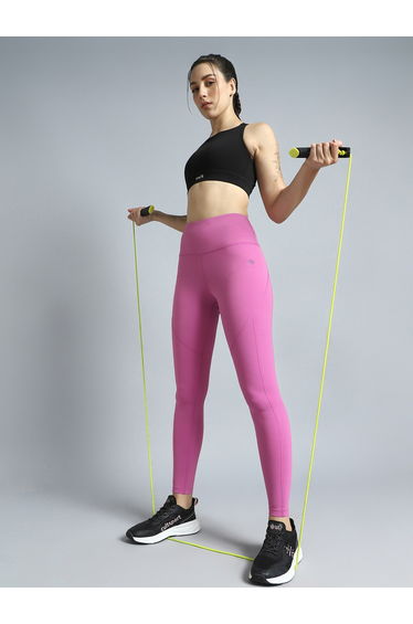 Women Pink Train In Workout Leggings