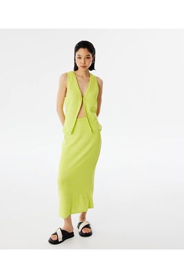 Knitwear midi skirt