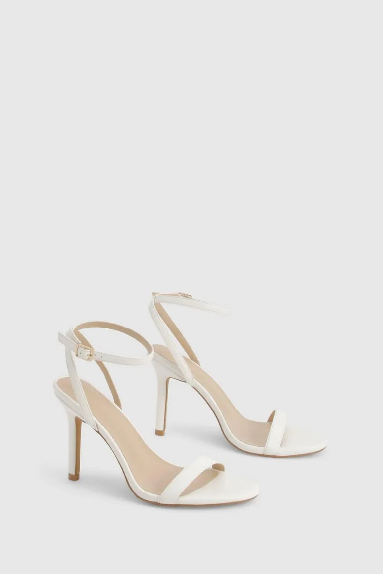 Wide Fit Barely There Heels - white - 1