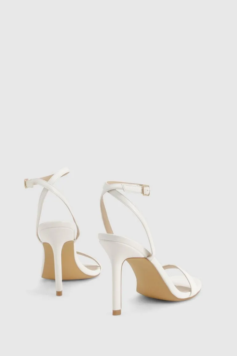 Wide Fit Barely There Heels - white - 3