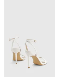 Wide Fit Barely There Heels - white - 3