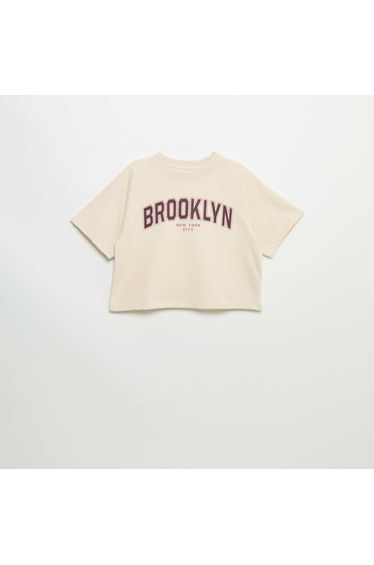 Loose fit short-sleeved T-shirt WHITE