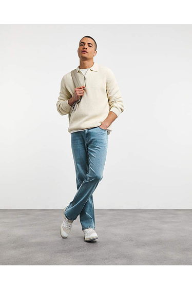 Bootcut Fit Stretch Jeans Lgt Stonewash