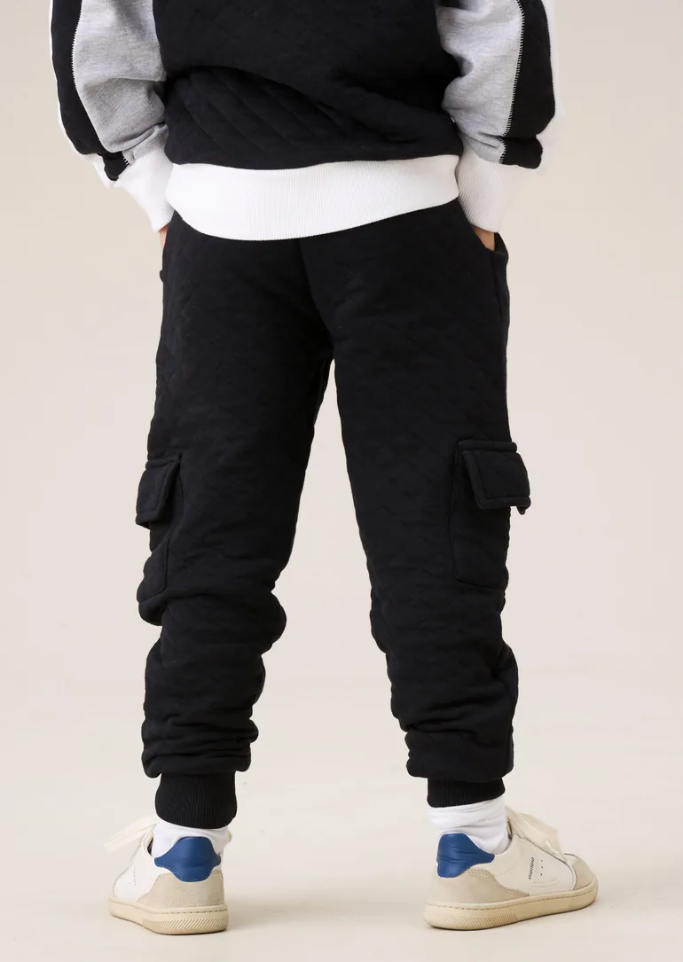 Sonic Black Textured Cargo Jogger - 8