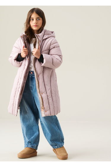 Aubree Quilted Longline Coat