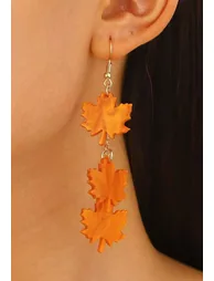 Maple Leaf Hook Earrings