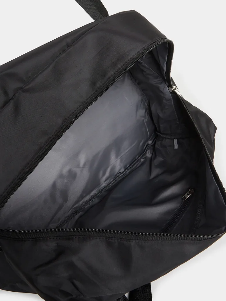 Black Front Zip Gym Bag - 5