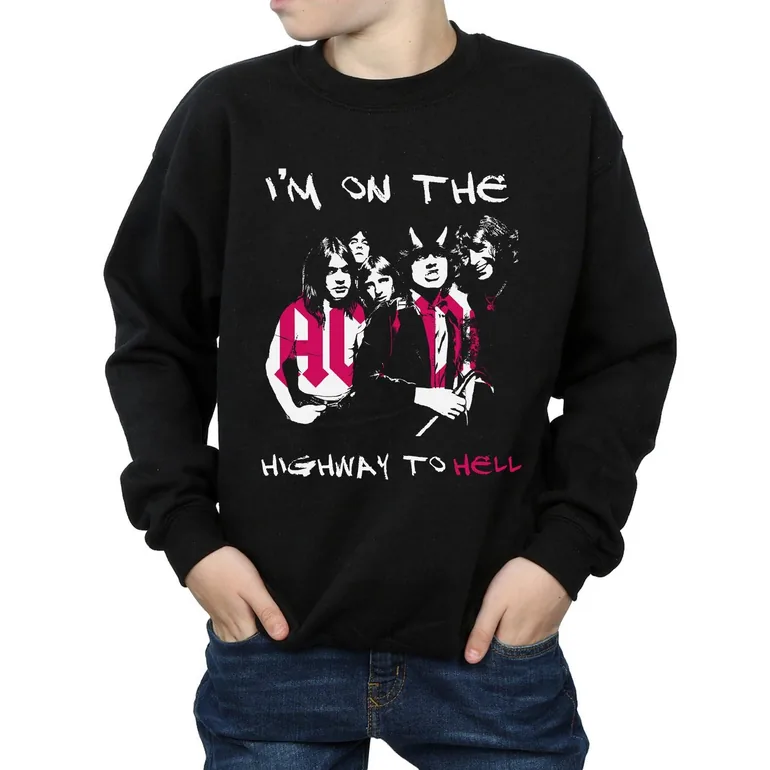 AC/DC Boys I´m On The Highway To Hell Sweatshirt - Black - 2