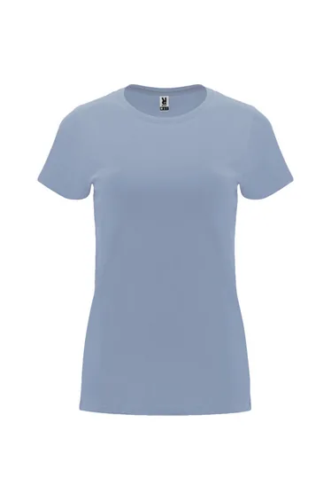 Roly Womens/Ladies Capri Short-Sleeved T-Shirt - Zen Blue
