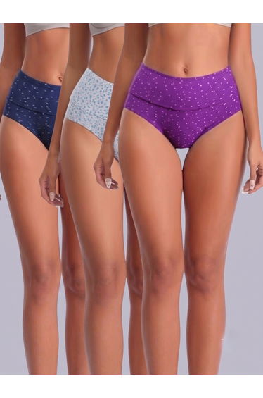 Pack of 3 - Cotton Full Coverage Tummy Tucker Briefs