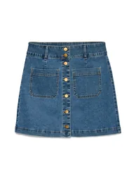 Denim Mini Skirt - 1