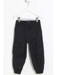Mini Black Cargo Trousers
