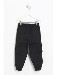 Mini Black Cargo Trousers - 4