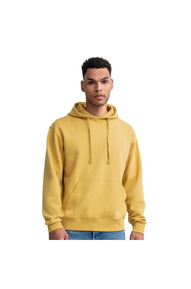 Russell Mens Authentic Plain Hoodie - Mustard Yellow