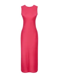 Fuchsia Woven Maxi Dress - 2