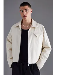 Boxy Pu Harrington - ecru