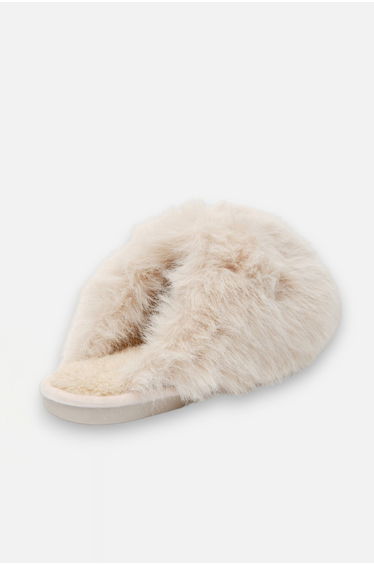 Lemonade Ultimate Cosy Fluffy Slippers Cream