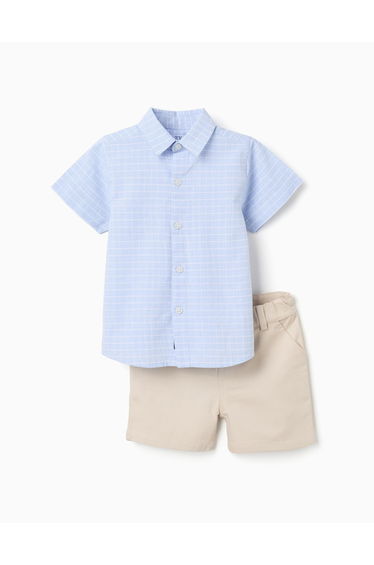 SET SHIRT SHORT LIGHT BEIGE