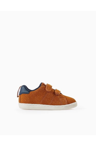 Suede Trainers for Baby Boys 'ZY 1996', Dark Camel