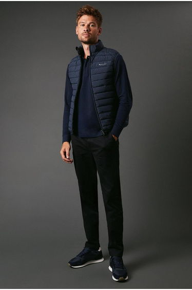 Active Rlg Lightweight Full Zip Padded Gilet Navy - navy