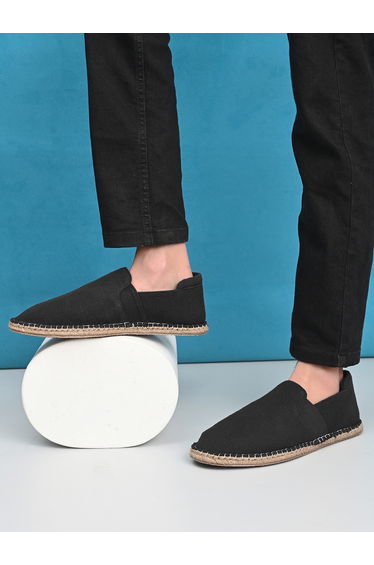 Jute Canvas Slip On Espadrilles
