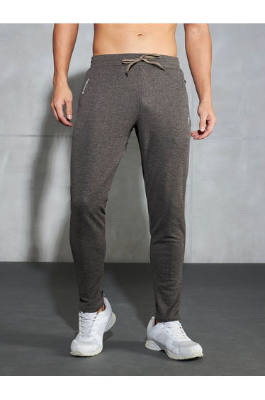 Men Melange Slim Fit Track Pants