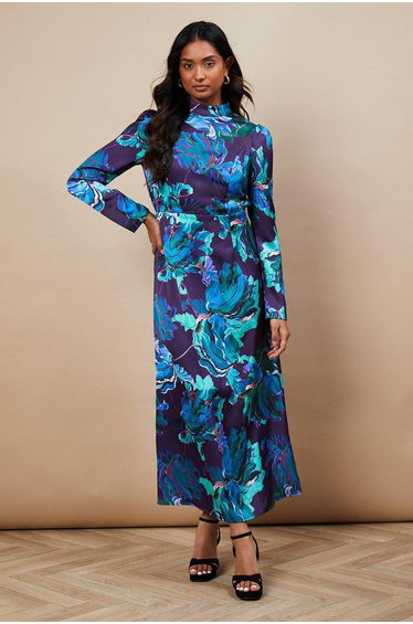 Occasion Floral Open Back Dress