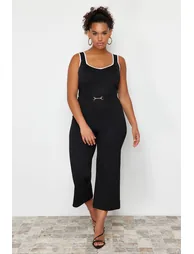 Black Bodycon Knitwear Blouse