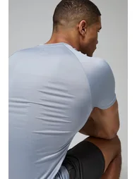 تيشيرت رياضة رجالي بأكمام راجلان - رمادي  - 2