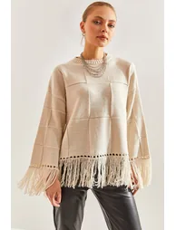 Women's Tassel Knitwear Sweater - 5