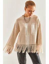 Women's Tassel Knitwear Sweater - 2