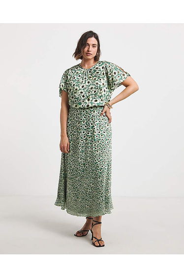 Joanna Hope Split Sleeve Maxi Dress