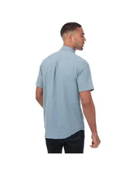 Men's Farah Densmore Short Sleeve Shirt in Blue - 1