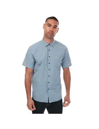 Men's Farah Densmore Short Sleeve Shirt in Blue