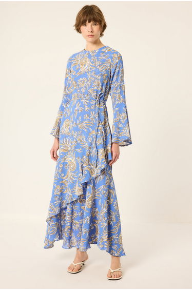 BELTED FLYWHEEL DRESS