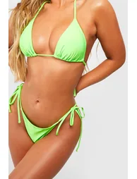 Essentials Tie Side Bikini Brief - bright green - 2