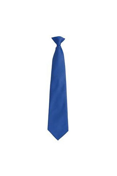 Premier Mens Fashion ”Colours” Work Clip On Tie - Royal