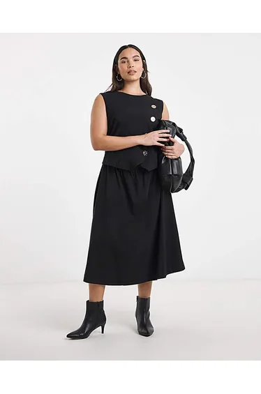 Bengaline 2 in 1 Midi Dress