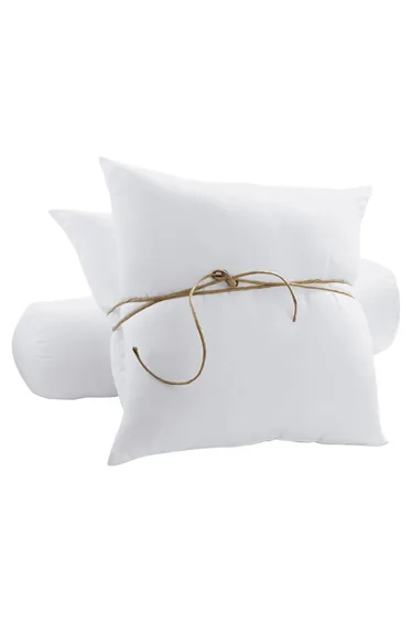 غطاء وسادة حراري باللون الأبيض