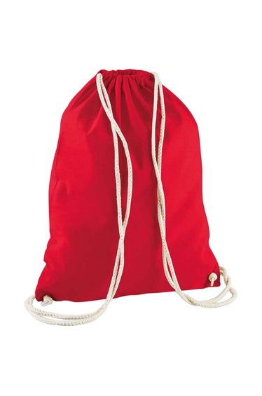 Westford Mill Cotton Drawstring Bag - Classic Red
