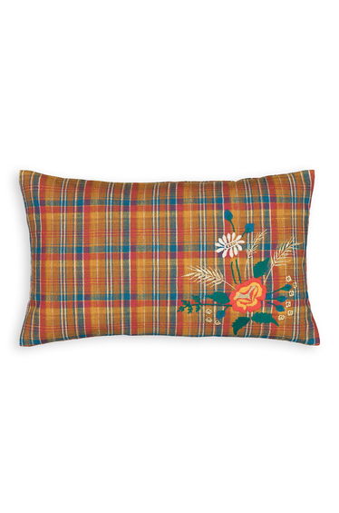 Sumi Floral Rectangular 100% Cotton Cushion Cover