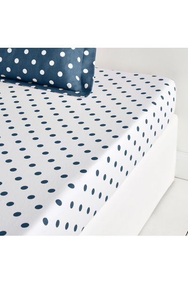 Clarisse Polka Dot Cotton Fitted Sheet