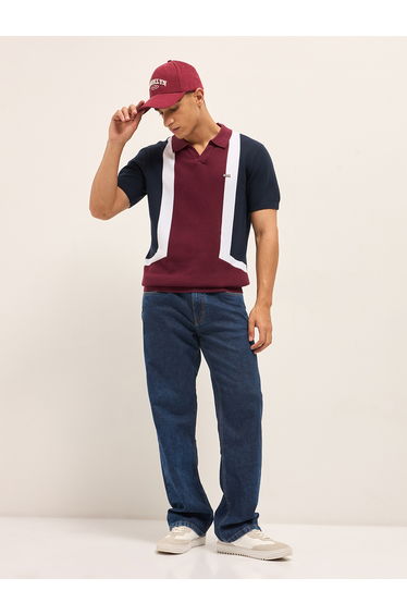 Men Pure Cotton Slim Fit Polo