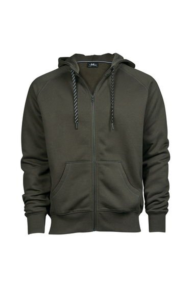 Tee Jays Mens Fashion Full Zip Hoodie - Deep Green