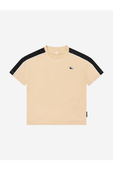 Converse Boys Bleacher Sneaker T-Shirt in Beige