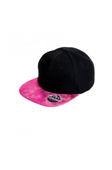 Result Mens Bronx Glitter Snapback Cap - Black/Pink