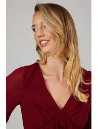 Debut London By Coast Kimono Sleeve Tiered Hem Georgette Midaxi Dress - 3