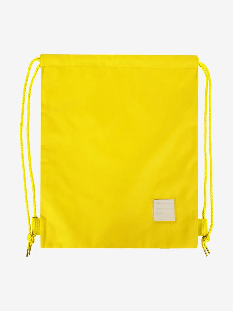 Zeco Kids School Premium Plain PE Bag in Yellow (40cm) - 1