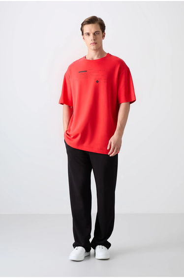 TOMMY Oversized Printed Crew Neck T-Shirt