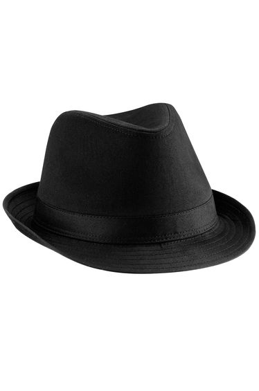 Beechfield Unisex Fedora Hat - Black